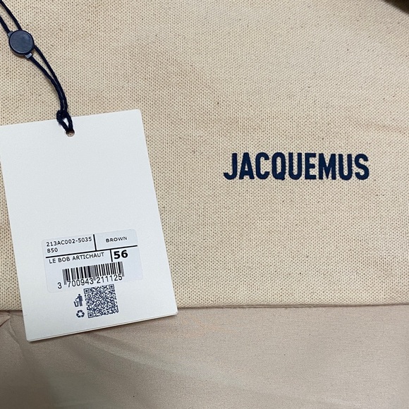 Jacquemus Chocolate Brown Wide Brim Hat - Picture 2 of 4